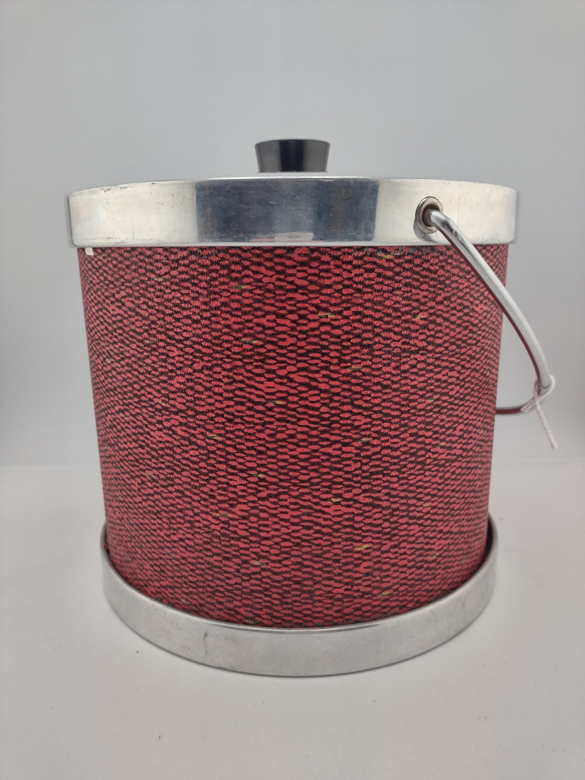 Nasco Cavalier Red Aluminum Ice Bucket