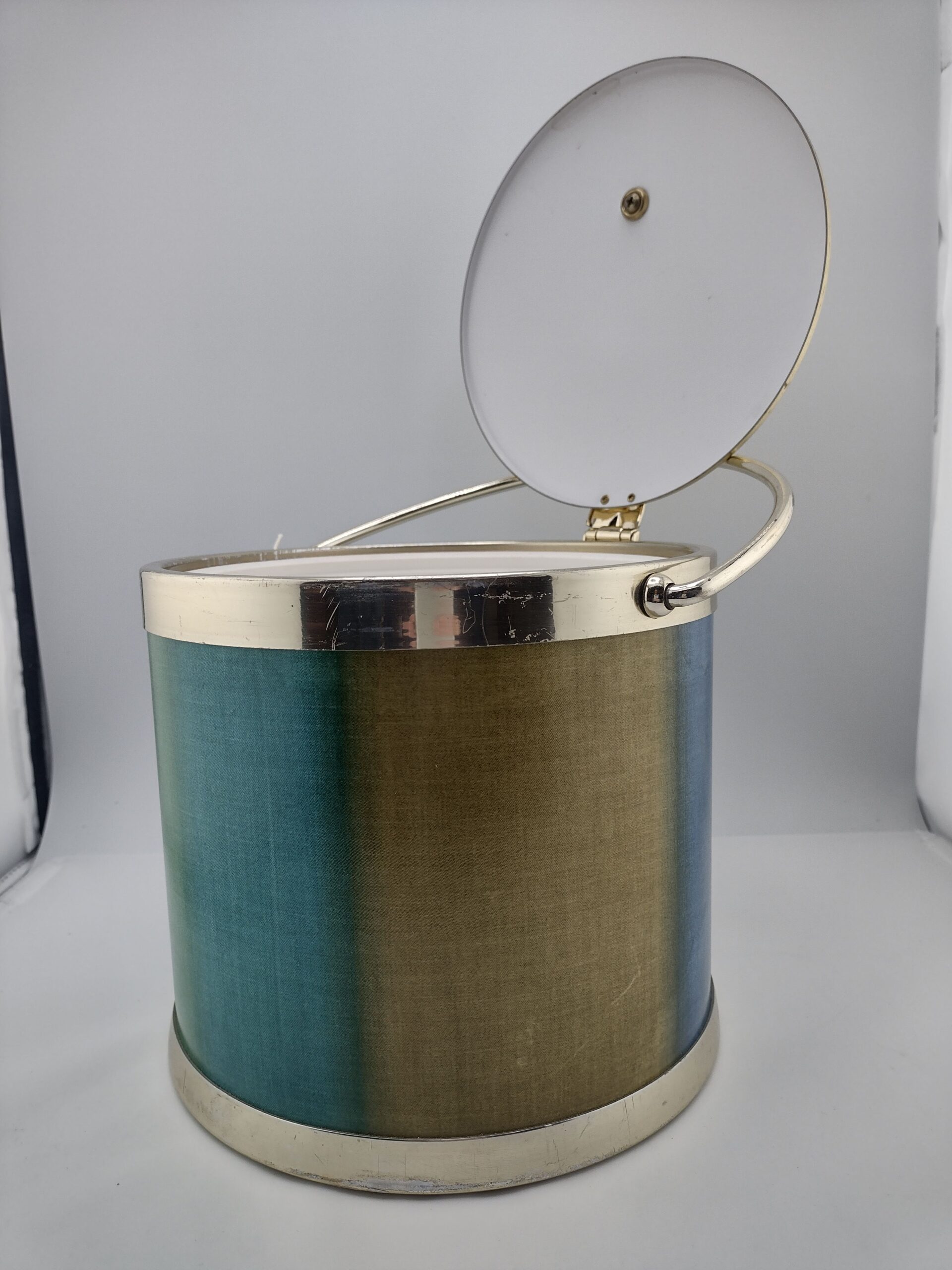 KRAFTWARE BLUE/GREEN/GOLD ICE BUCKET