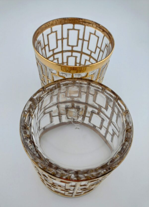 Imperial Glass Co. Shoji Trellis Double Old Fashioned, Set of 2 - Image 4