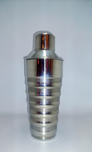 Stainless Steel Ribbed Cocktail Shaker