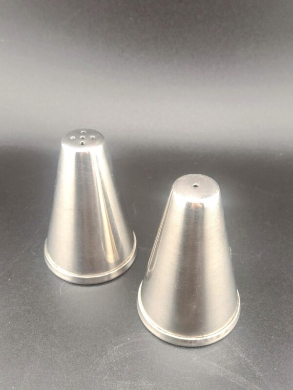 SALT & PEPPER SHAKERS STAINLESS STEEL - Image 3