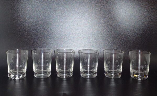 C. G. Quartz Crystal Stardust Shot Glass, Set of 6 - Image 6