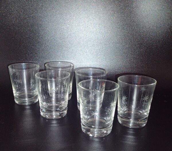 C. G. Quartz Crystal Stardust Shot Glass, Set of 6 - Image 4