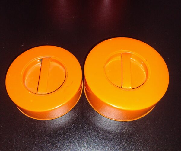 Orange & Red MCM Canister, Set of 2 - Image 4