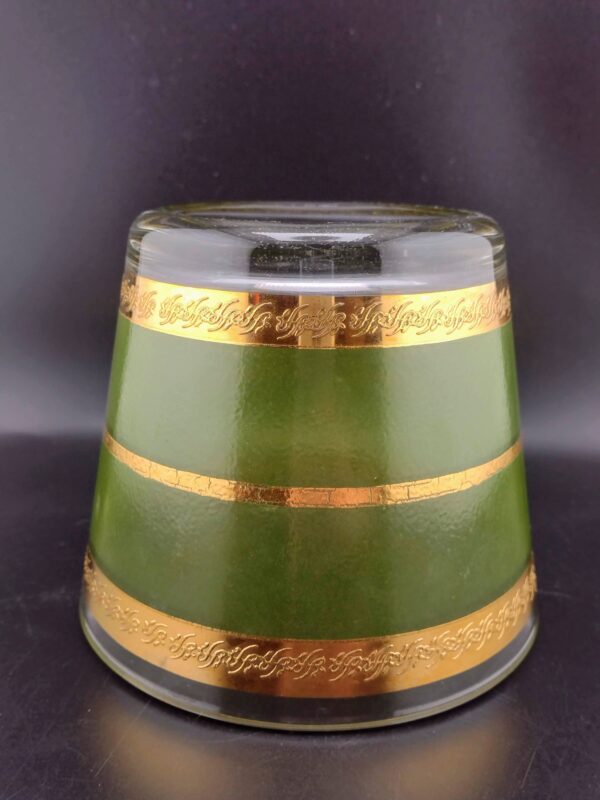 Starlyte Green & Gold High Ball Glasses, Set of 4 with Ice Bucket - Image 5