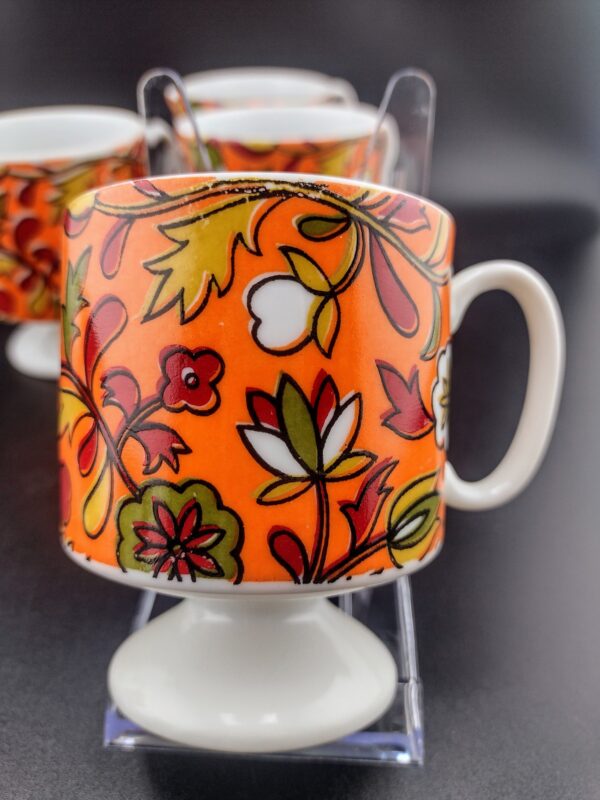 Holt Howard 1968 Skinny Orange Tea/Espresso cups 6 oz., Set of 6 - Image 9