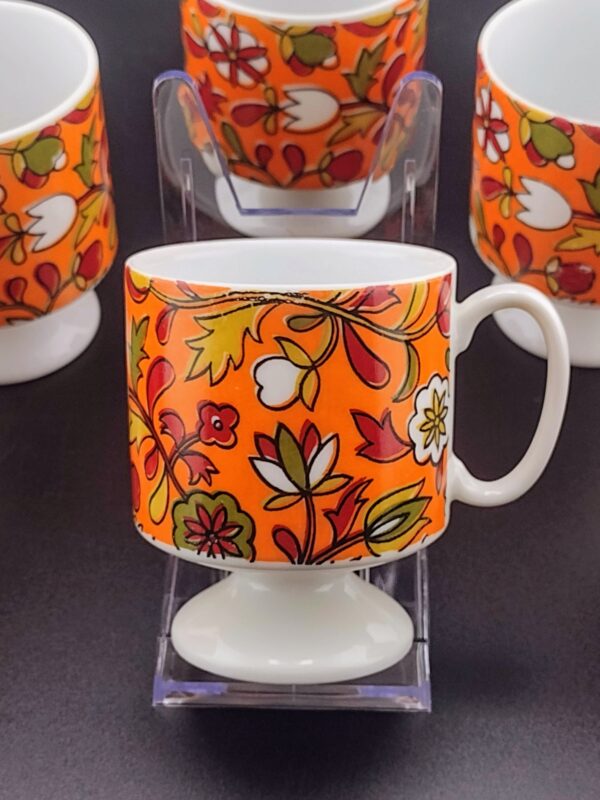 Holt Howard 1968 Skinny Orange Tea/Espresso cups 6 oz., Set of 6 - Image 5