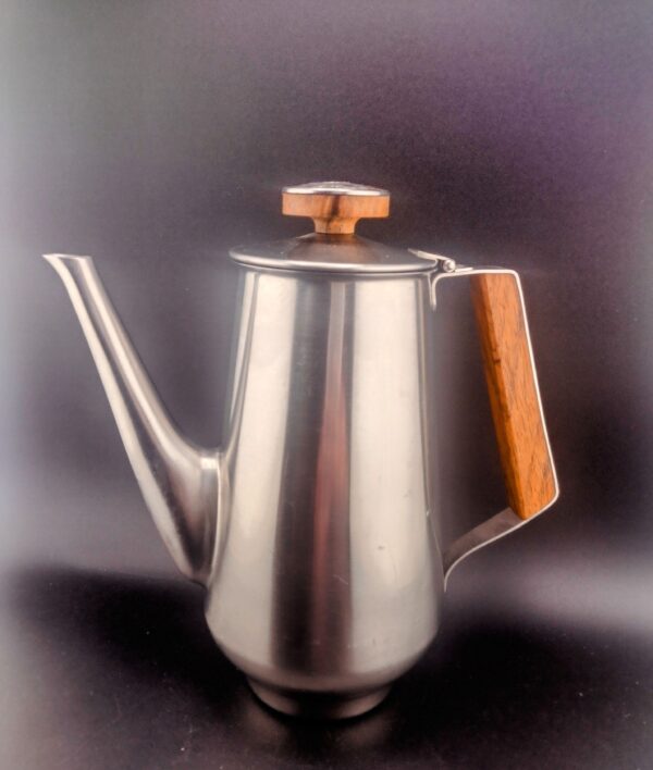 Beautiful Stainless Steel Coffee Set, 4 Pieces - Image 3